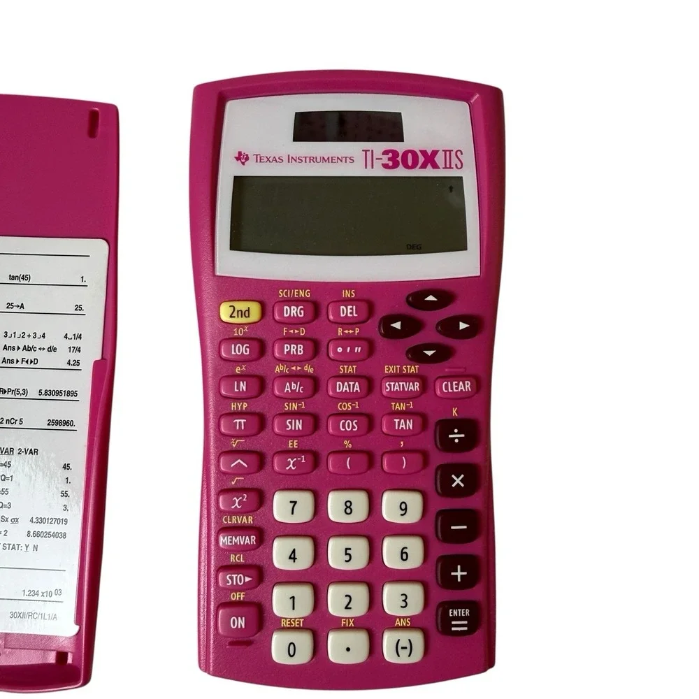 Texas Instruments TI-30X IIS Scientific Calculator w/Cover‎ - Pink Fuchsia